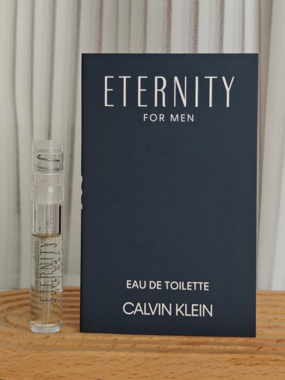 New Calvin Klein Eternity For Men EDT Sample Spray 1.2 ml/ 0.04 oz